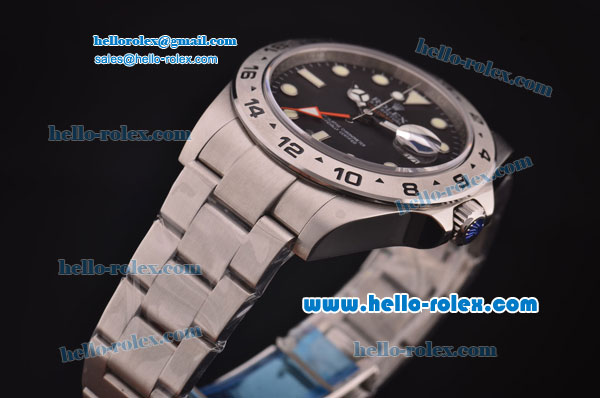 Rolex Explorer II 43mm Rolex 3187 Movement Steel Case/Strap with Black Dial - Click Image to Close